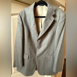 Brooks 346 60% Silk/40% Wool Mens Blazer Dark Gray Business Casual Professional